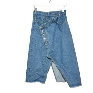 Jupevendue Blue Denim Midi Skirt Size Medium